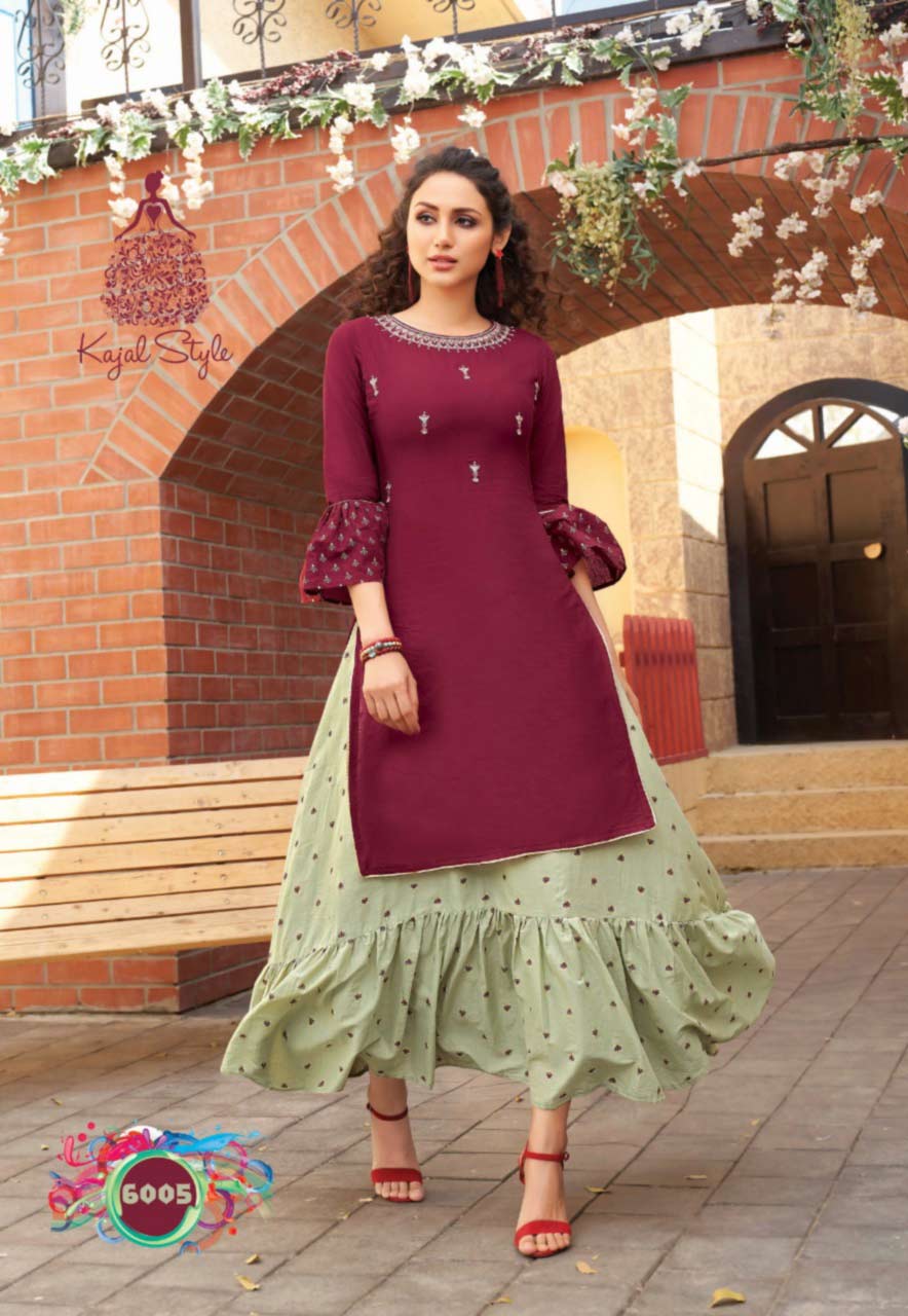 Kajal F Season's Vol-6 Wholesale Kurti Supplier Kajal F Season's Vol-6 Wholesale Kurti Supplier